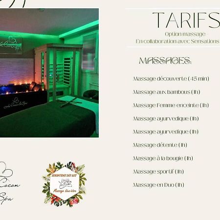 Derniere Reservations Avant Indisponibilite En Septembre Pour 12 Mois, Illimites Jacuzzi Spa Bain A Remous Interieur, Sauna Interieur, Parking Reserve, Vue Et Acces Parc, Prestations Uniques, 1Er Etage คอร์เบล-เอซองส์ ภายนอก รูปภาพ