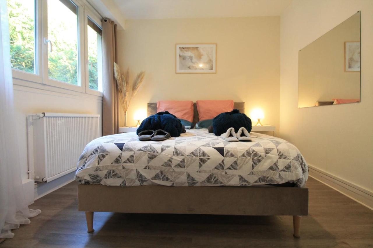 Derniere Reservations Avant Indisponibilite En Septembre Pour 12 Mois, Illimites Jacuzzi Spa Bain A Remous Interieur, Sauna Interieur, Parking Reserve, Vue Et Acces Parc, Prestations Uniques, 1Er Etage คอร์เบล-เอซองส์ ภายนอก รูปภาพ